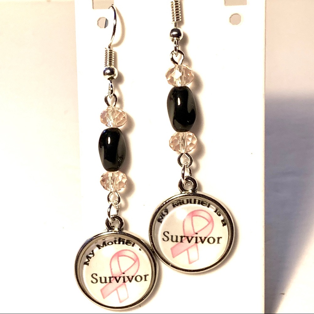 Mother is a Cancer Survivor Earrings